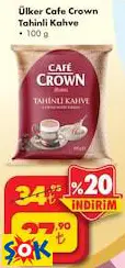 ÜLKER CAFE CROWN TAHİNLİ KAHVE 100 G ÜLKER CAFE CROWN TAHİNLİ KAHVE 100 G